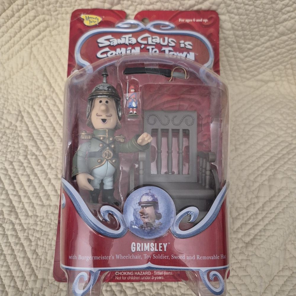 2004 Santa Claus is Coming to Town Action Figure Grimsley Memory Lane NIP